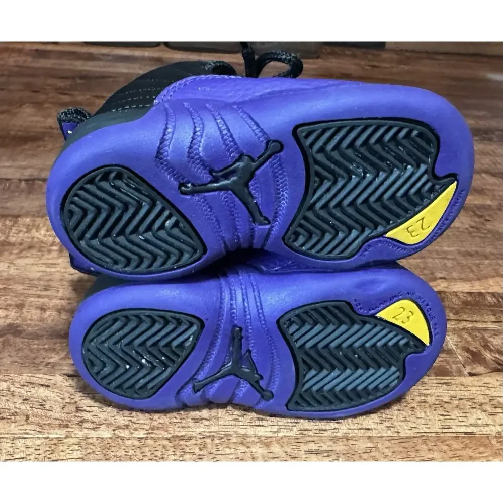 Nike Air JORDAN 12 Retro Field Purple Black 850000-057 Shoes Toddler Size 4C, 23